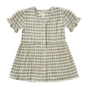 Rylee and Cru Gingham Sage Dress